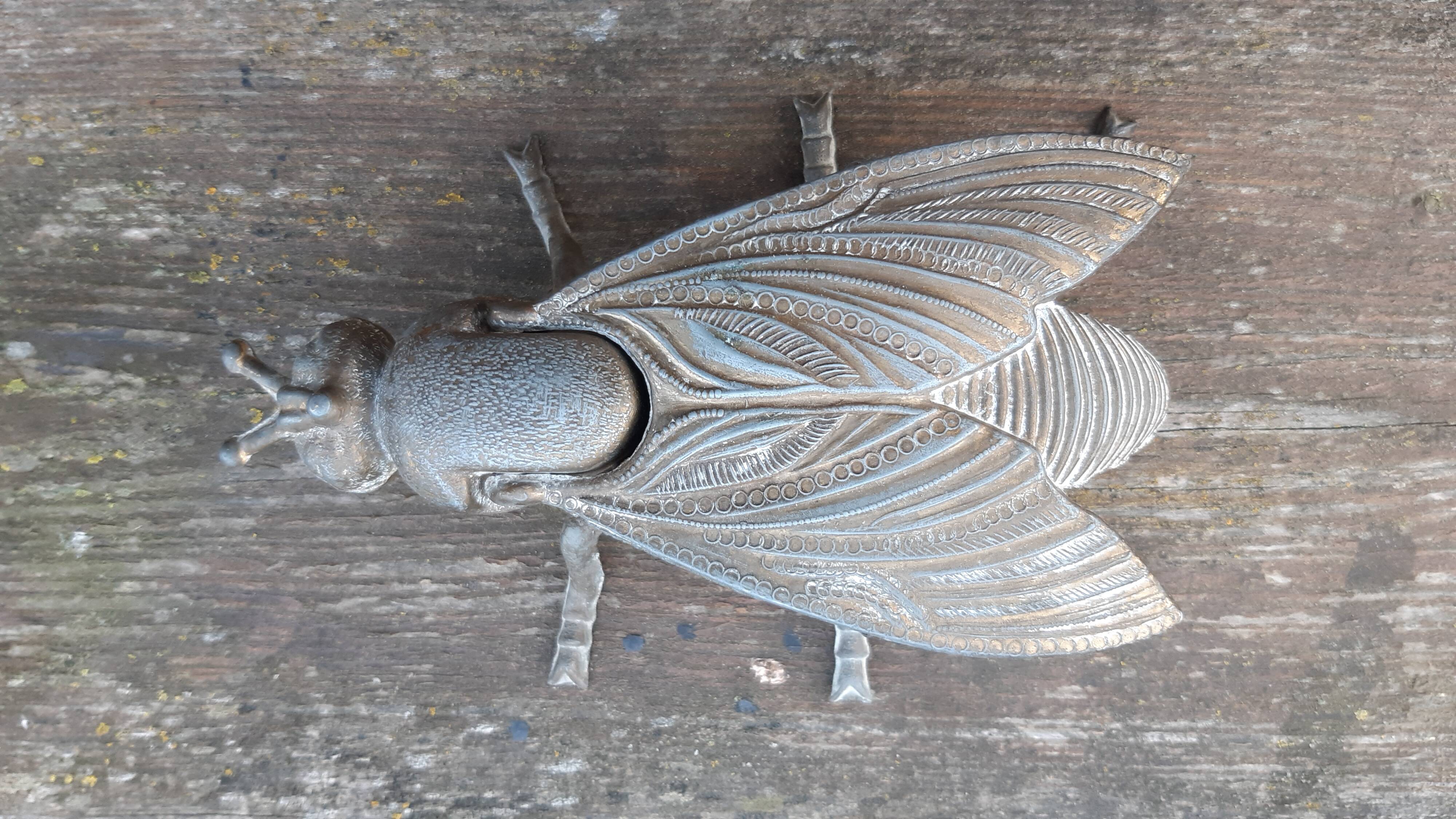 Brass fly ashtray