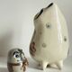 Duo HIBOUX Vintage ARTISANAL Ceramics