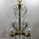 4-light bronze Napoleon III chandelier