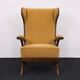 Karl Nothhelfer cherry wood wing lounge chair for Schörle & Gölz-1950s