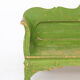Painted Rustic Farmhouse Folk Art Wooden Bench
