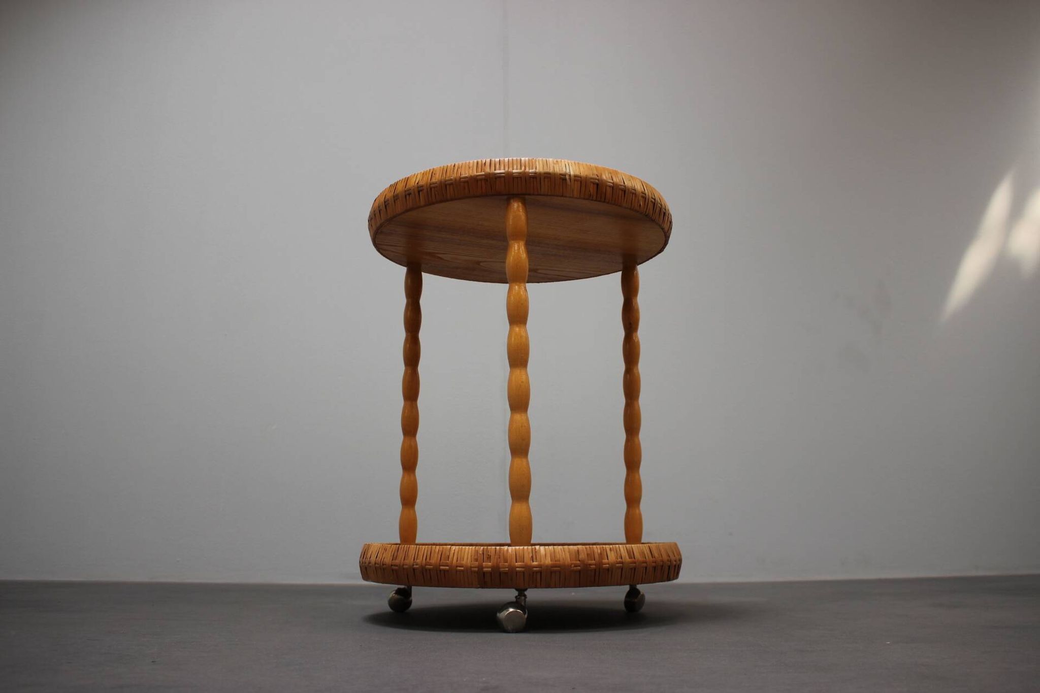 Mid-Century Table on Wheels, 1970s, Czechoslovakia