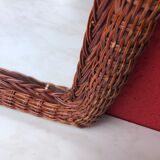 Vintage wicker mirror 34x47cm