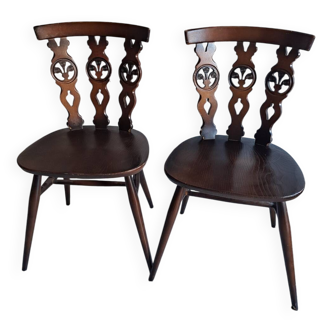 Paire de chaises ercol vintage 60's