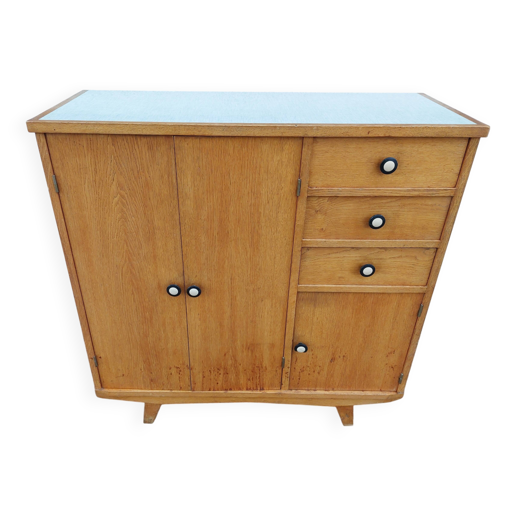 solid wood buffet, compass feet