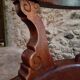 Antique wooden office chair – swivel captain's chair – walnut chair – early 1900s