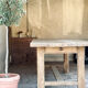 Large farmhouse table - solid oak - drawer