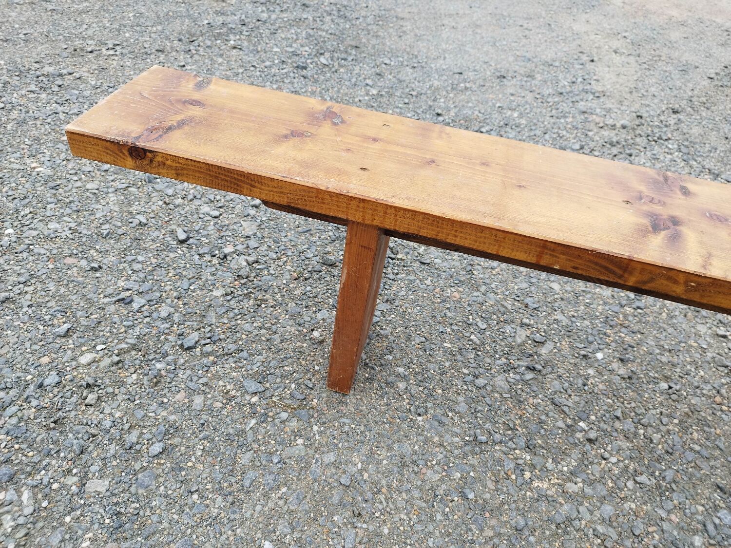 Bench 3m50 wooden threshing firm