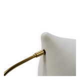 White brass desk or table lamp in the Louis Kalff style from the 1950s.