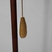 Teak Tripod Micheline Floor Lamp from Brass by JT Kalmar for Kalmar, 1950s