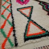 Moroccan Berber carpet beni ouarain with colorful patterns