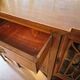 English mahogany glass-fronted buffet
