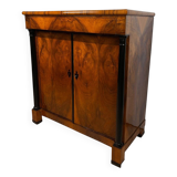 Large Biedermeier Half-Cabinet in Ebonized Walnut, South Germany, 1820