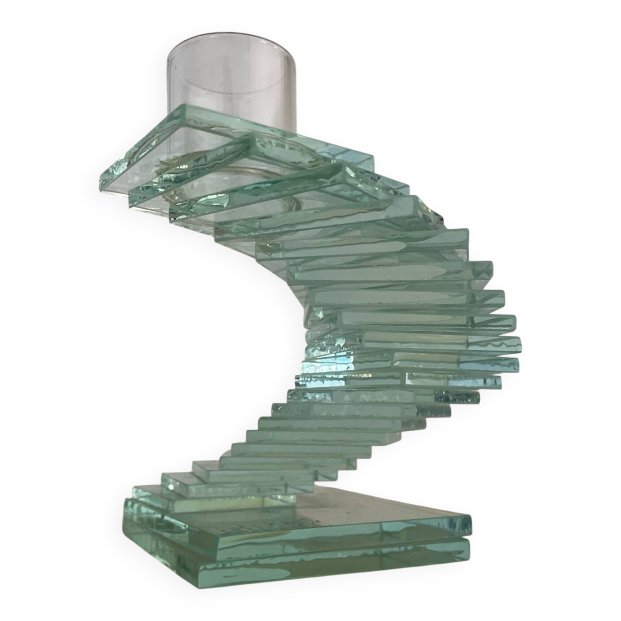 Daskas Amsterdam glass candle holder from the 80s