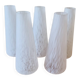 Set of 5 Opaline Tulips Clichy Speckled Glass