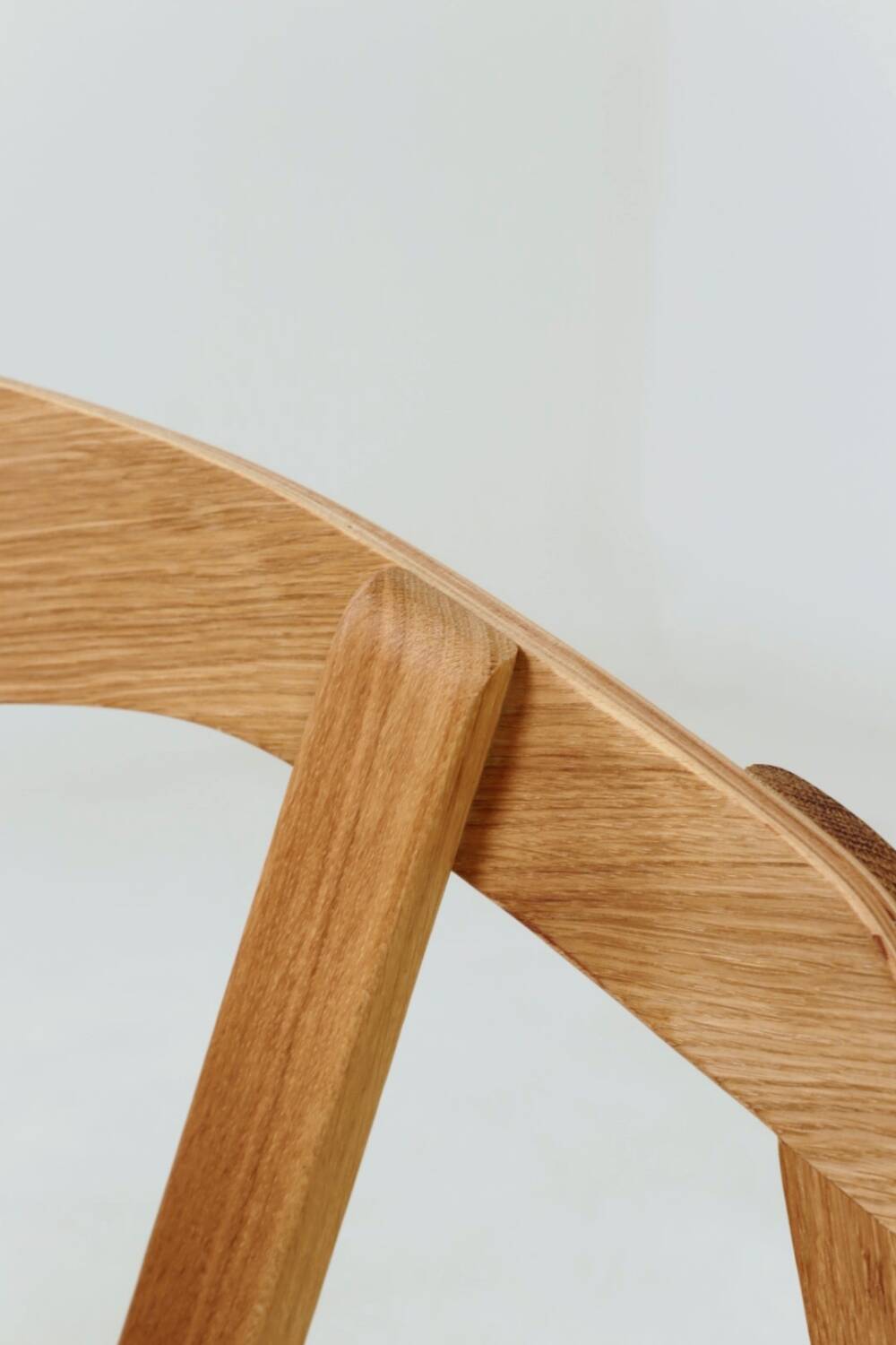 Scandinavian design solid oak dining chairs