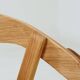 Scandinavian design solid oak dining chairs