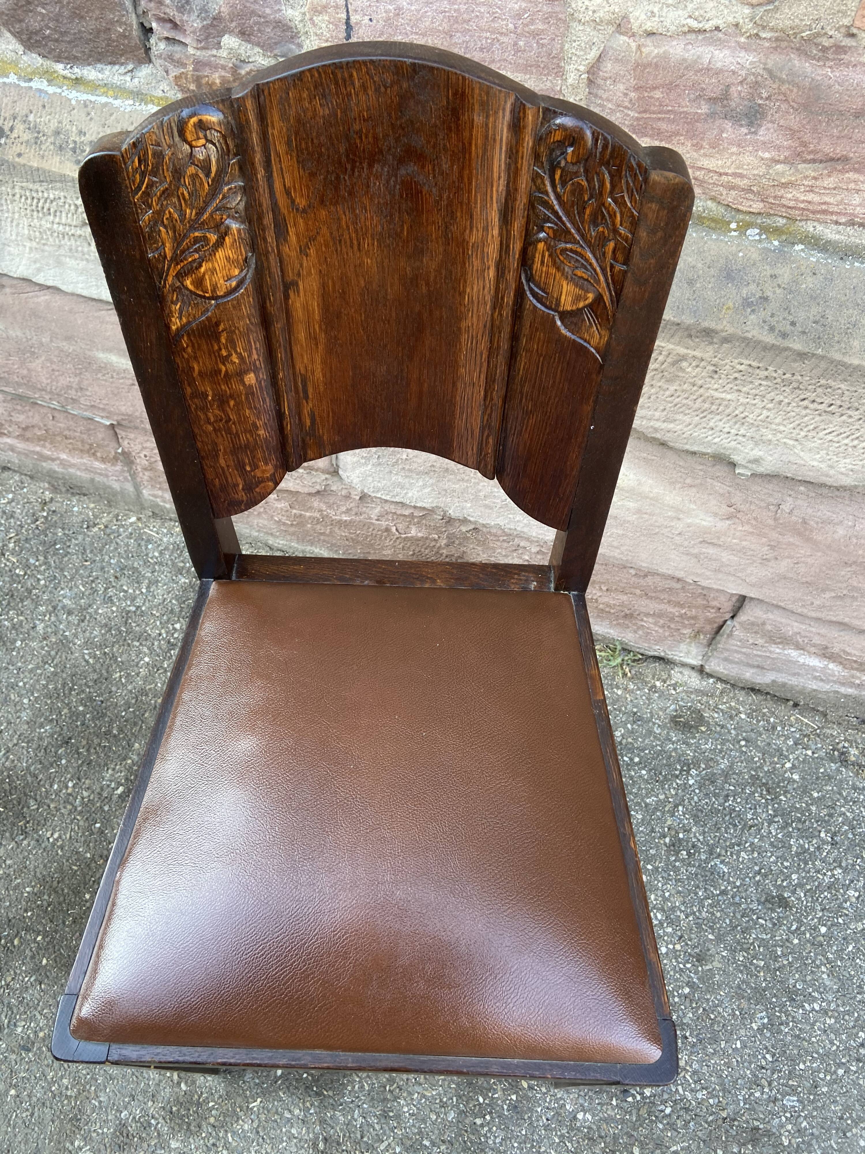 Suite de 6 chaises Art Deco 1950