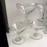 Set of 5 champagne glasses old 40-50 years