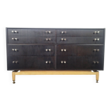 G-Plan Black Double Chest of Drawers, 1960s