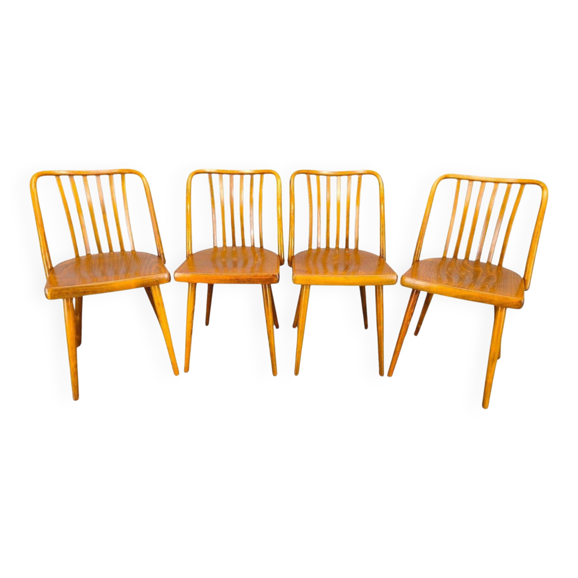 Antonin Suman for TON Dining Chairs, 1960s, Set of Four