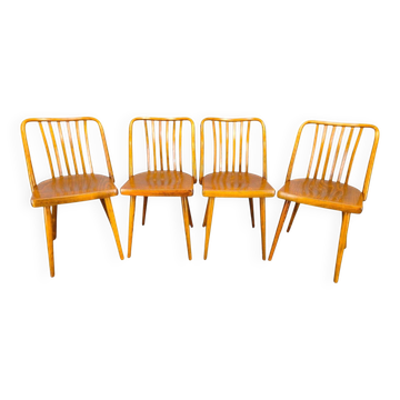 Antonin Suman for TON Dining Chairs, 1960s, Set of Four