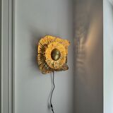 Brass sun wall sconce by Svend Aage Sørensen, Denmark, 1960s, brutalist