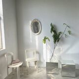 Italian style ceramic flower mirror