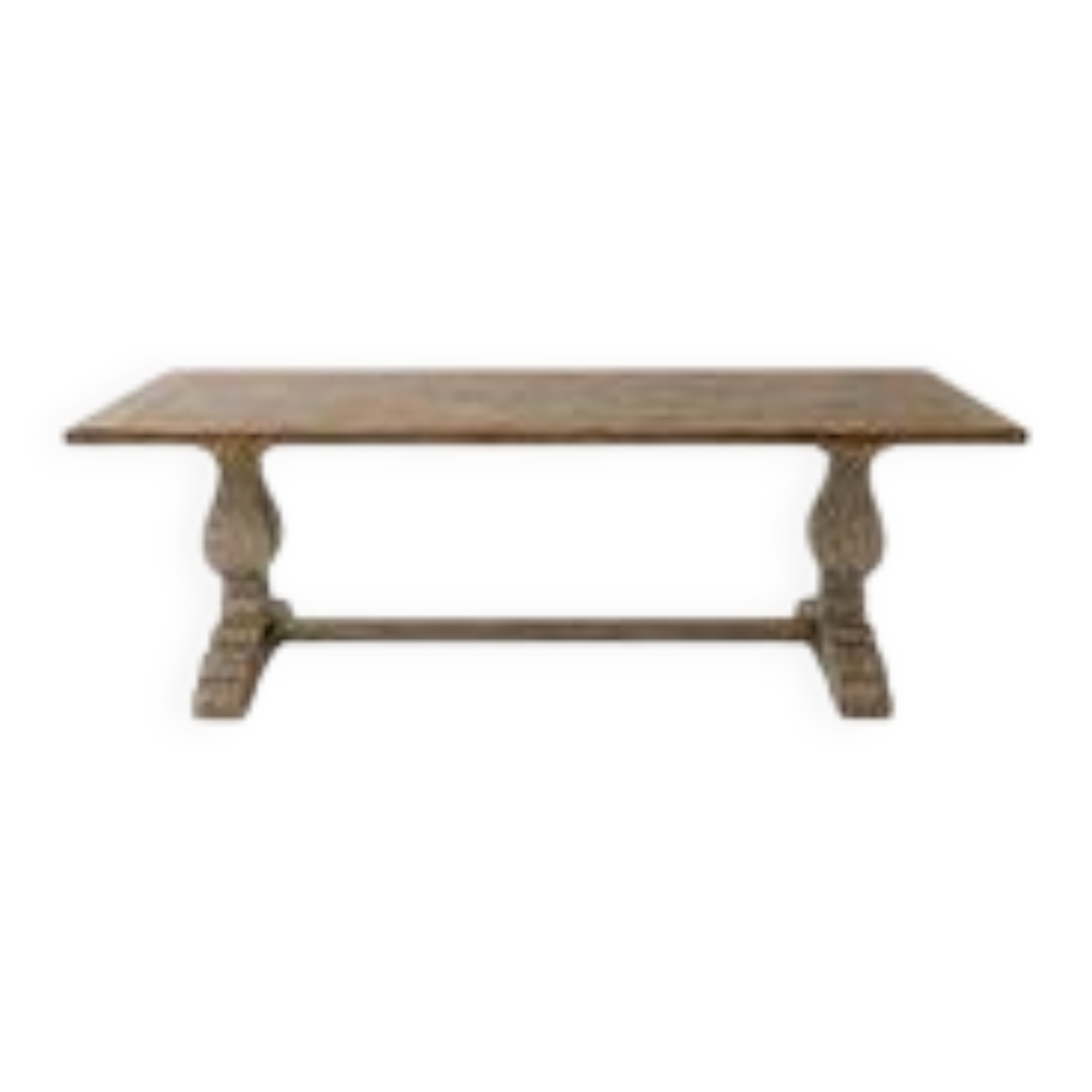 Large table, baluster base — 6 to 8 covers