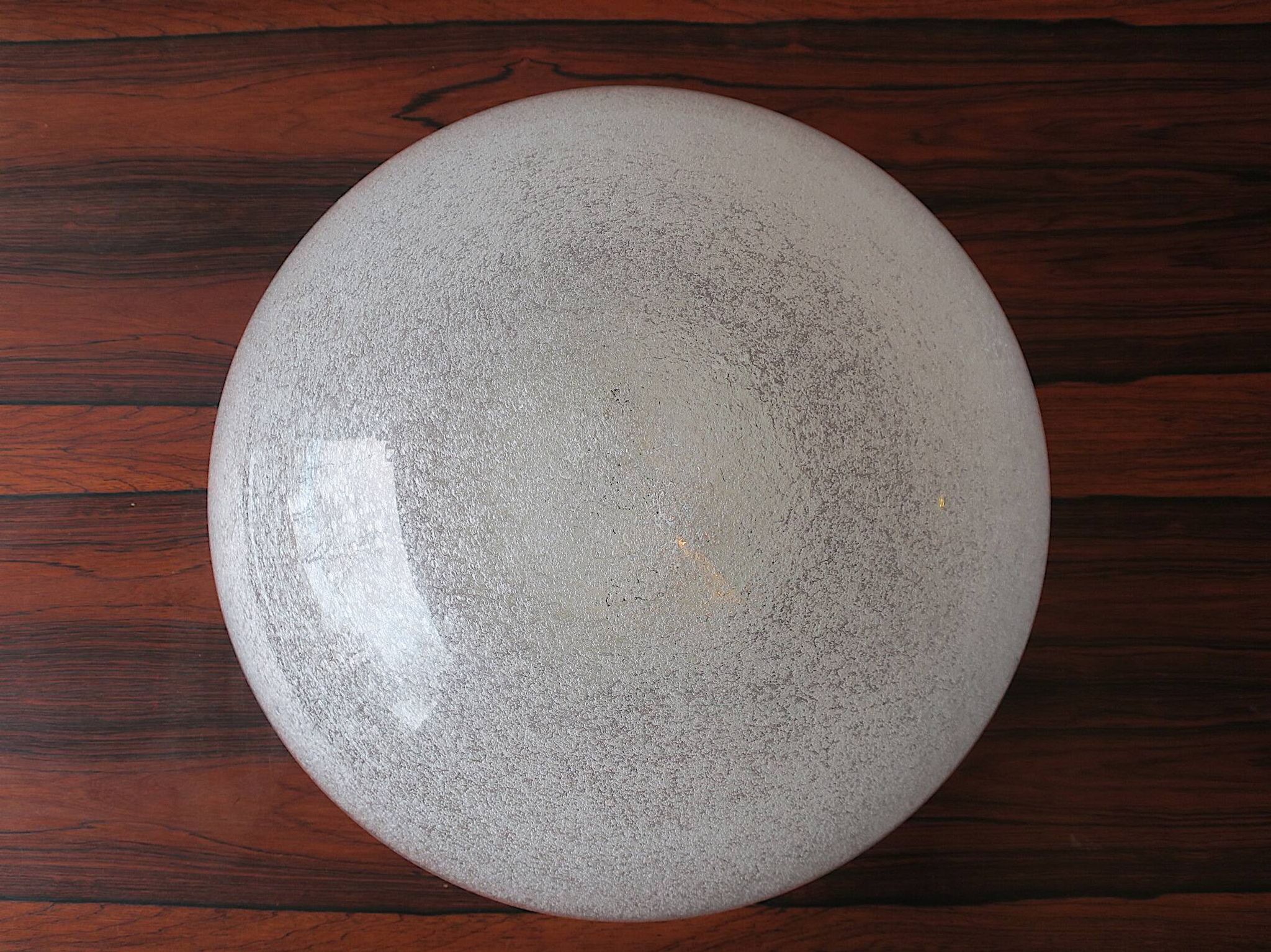 Italian domed ceiling or wall light in frosted Mazzega Murano glass, 1960s