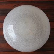 Italian domed ceiling or wall light in frosted Mazzega Murano glass, 1960s