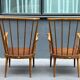Pair of vintage baumann armchairs