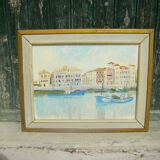 Oil painting of Saint Jean De Luz