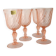 Verre rose torsade Luminarc rosaline