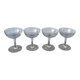 4 coupes à champagne en verre soufflé bullé 1900 