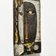 Cubist wall sculpture in glazed terracotta. Germany, 1960s.