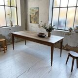 2m oak farm table