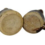 Petite paire de pichets anciens en céramique française de Dieulefit