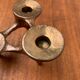 Vintage German brutalist metal candlestick by Harjes