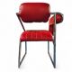 2 chaises en cuir rouge par Eileen Gray pour Alivar