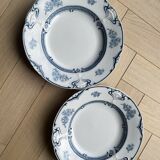 Plate hollow earth of iron Saint Amand model Manon art nouveau