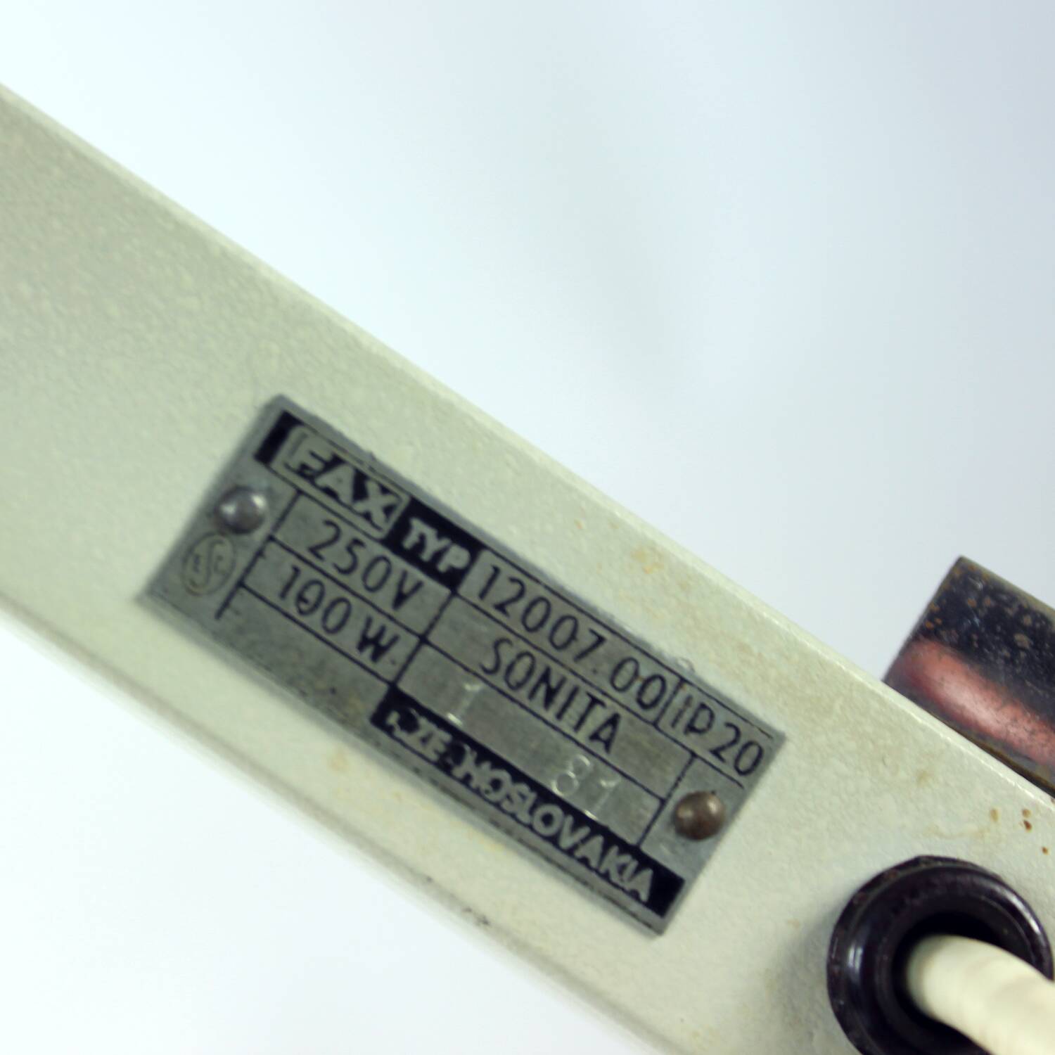 Lampe de médecin industrielle des années 1970 par Fax, Tchécoslovaquie