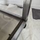 Space Age chrome and smoked glass serving trolley
