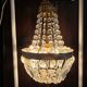 Lustre montgolfière verre et laiton