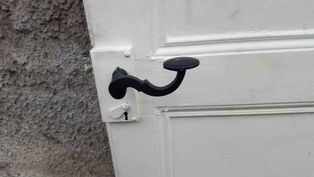 Old wooden door patina beige