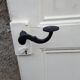 Porte ancienne en bois patine beige