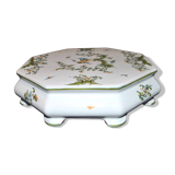 Trivet Octagonal tray in polychrome earthenware MOUSTIERS Lallier
