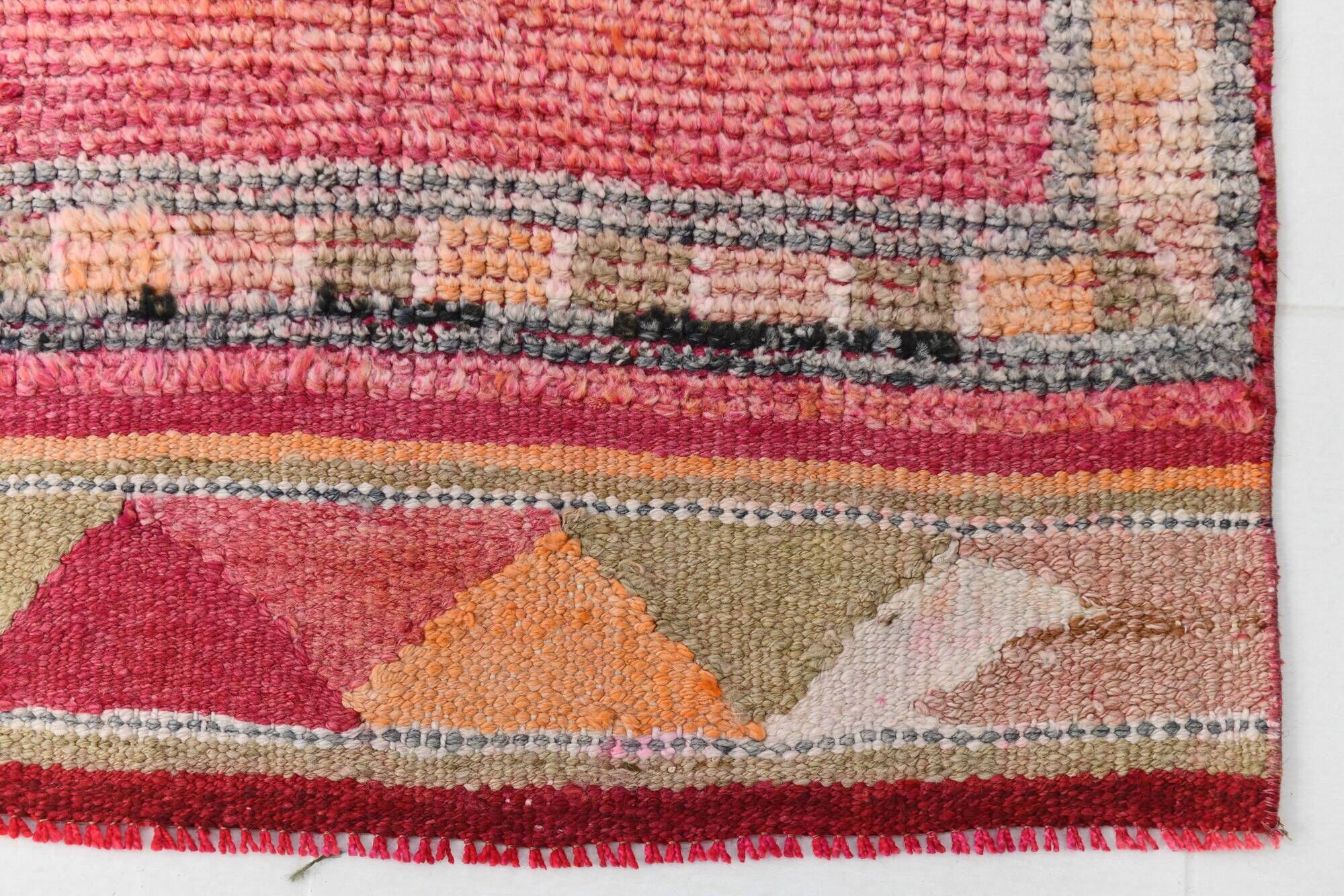 3x9 soft pastel pink vintage runner rug, 81x292cm sk 23329 free shipping