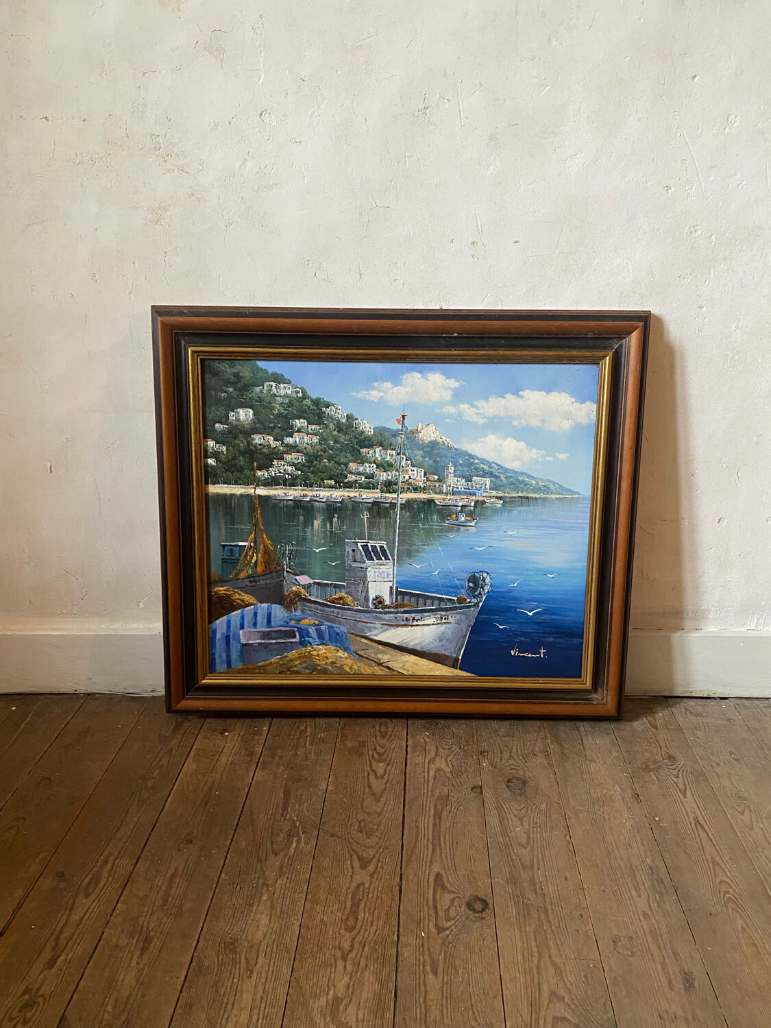 Painting of a boat by Vincent