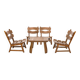 Set of 4 lounge chairs and coffee table by Dittmann & Co for AWA, The Netherlands 1960s